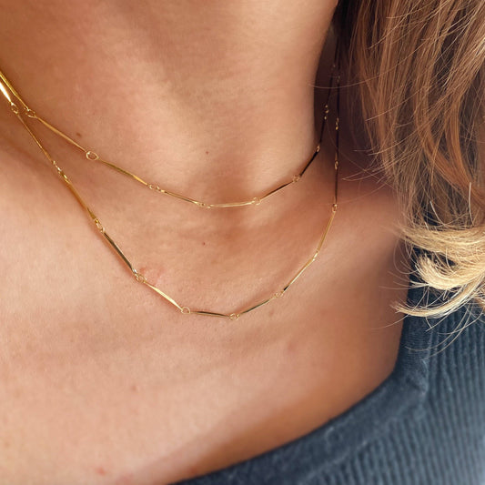 Diamond Cut Straw Chain