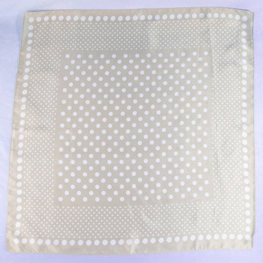 Ombre Polka Dot Print Satin Square Scarf
