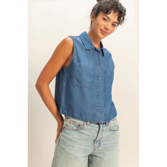 Celine Button Up Top