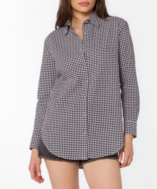 Adelynn Gingham Button-Up Shirt