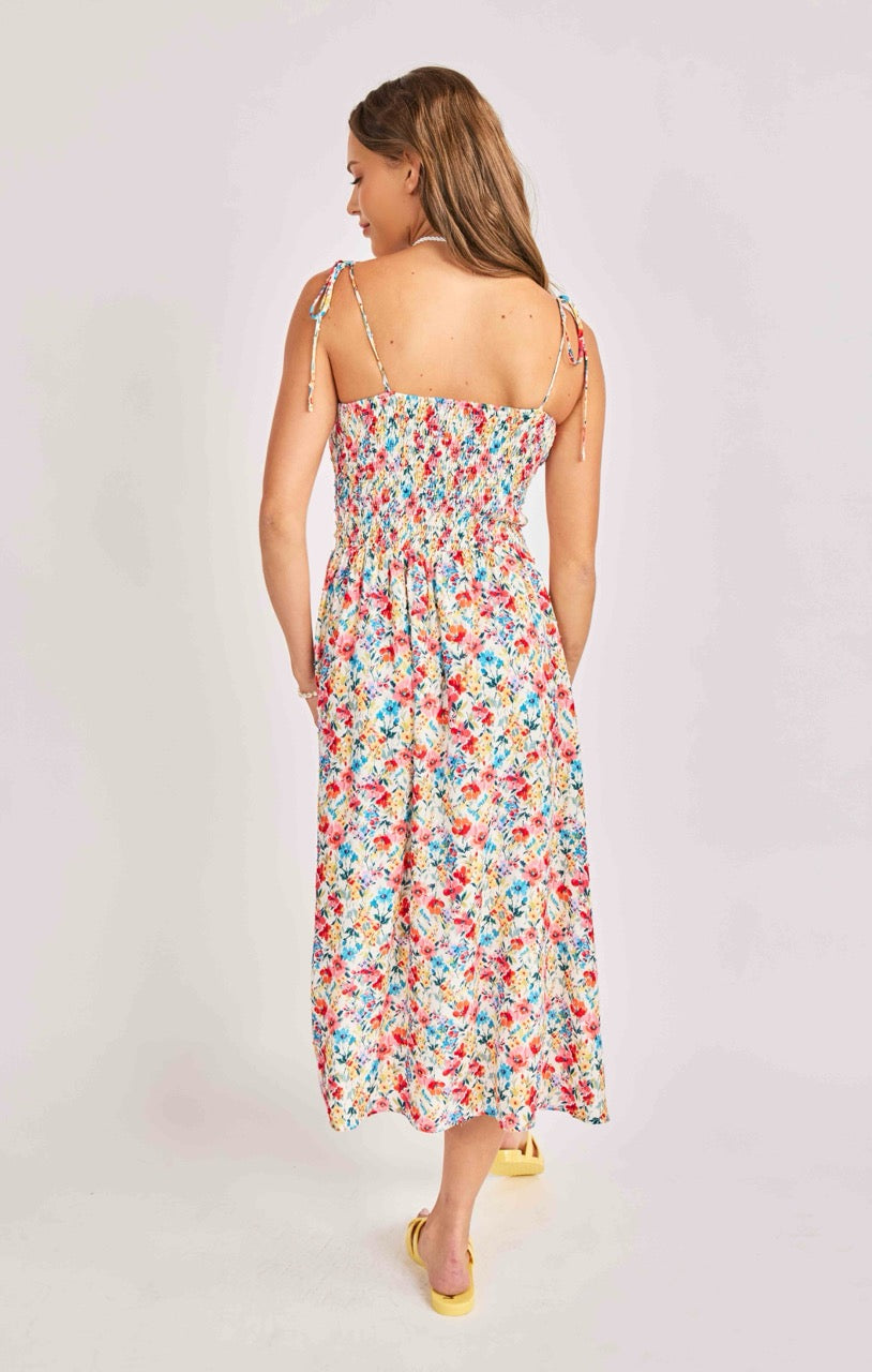 Cove Tie Strap Midi Dress