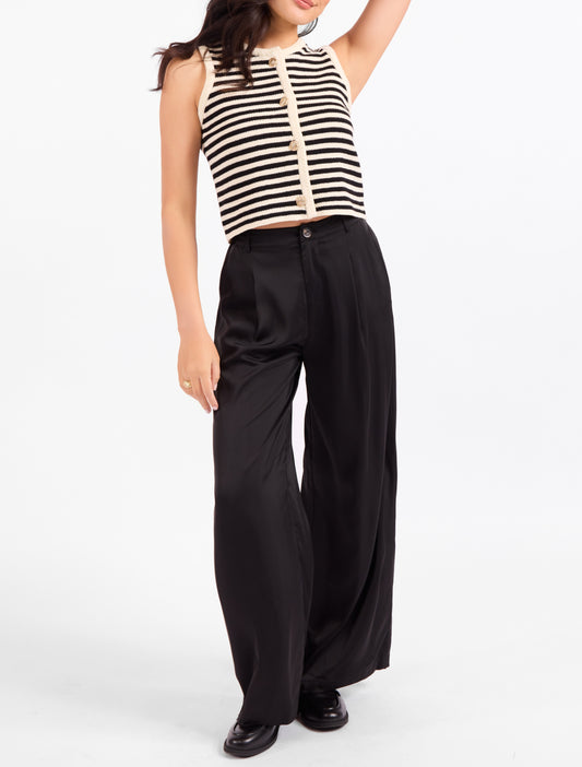 Manon Striped Sweater Vest