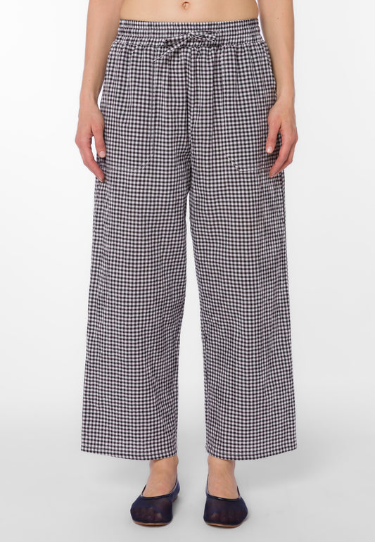 Allie Black and White Gingham Pants