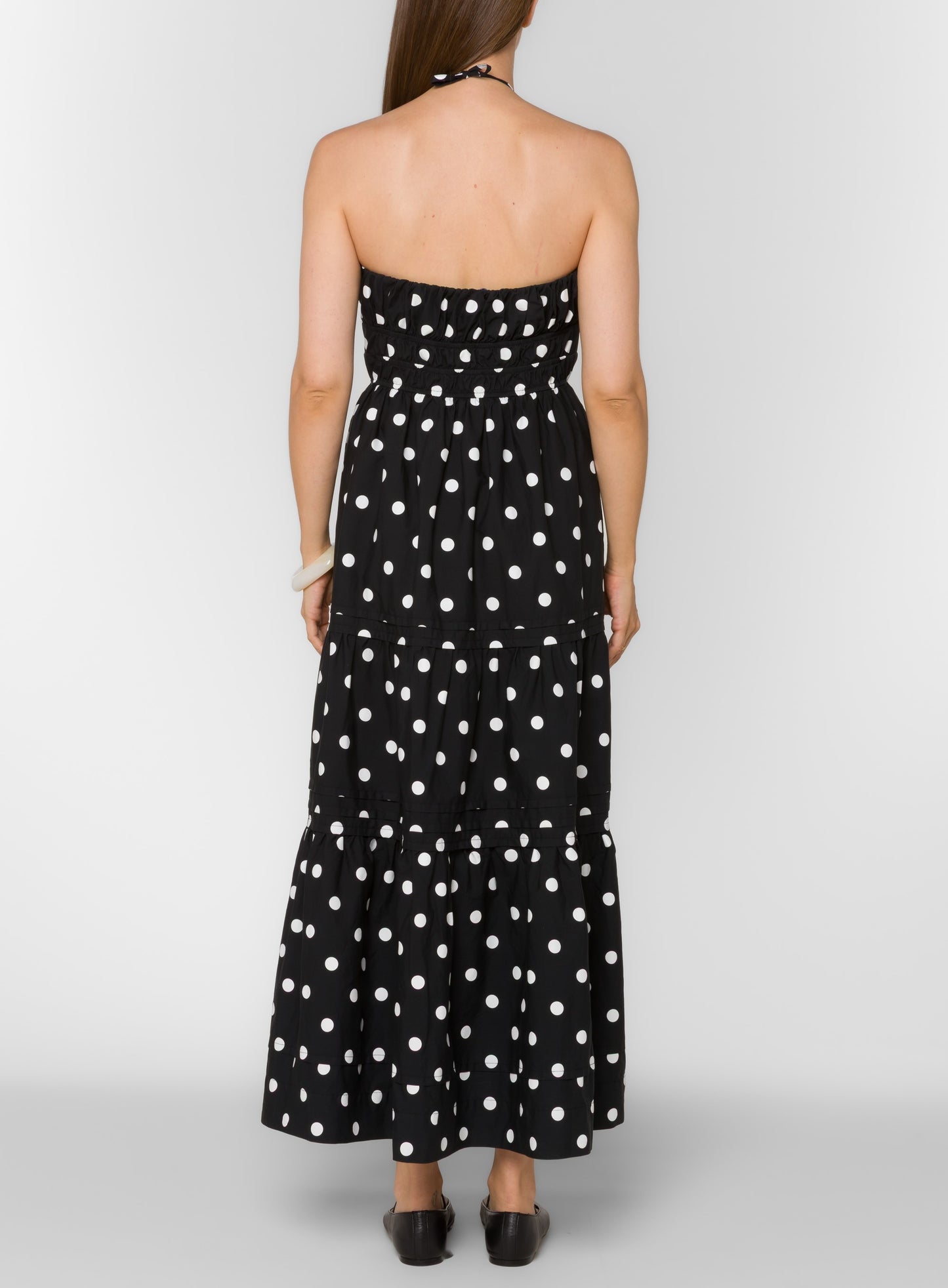 Amadea Polk a Dot Maxi Dress
