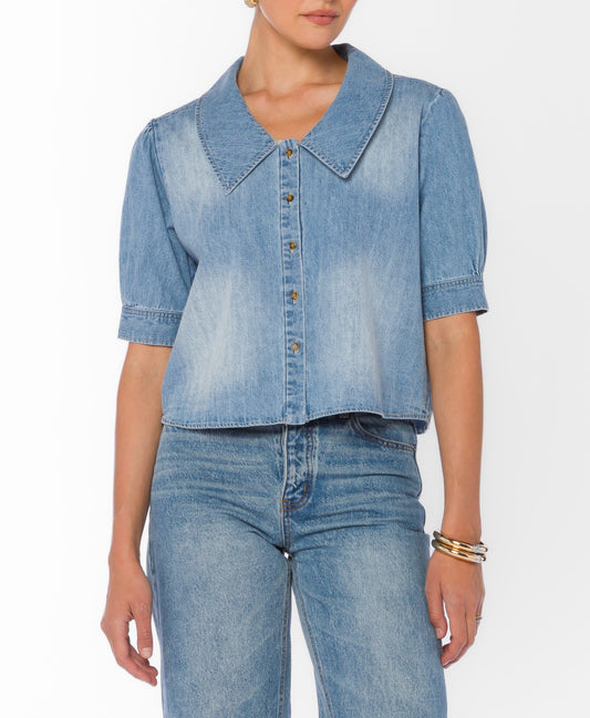 Babette Short Sleeve Puff Sleeve Shirt