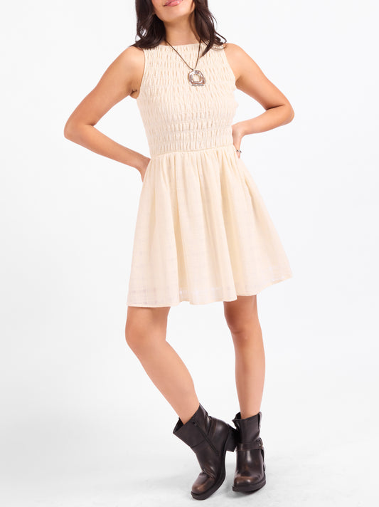 Solace Smocked Mini Dress