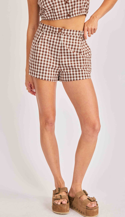 Mustang Gingham Shorts