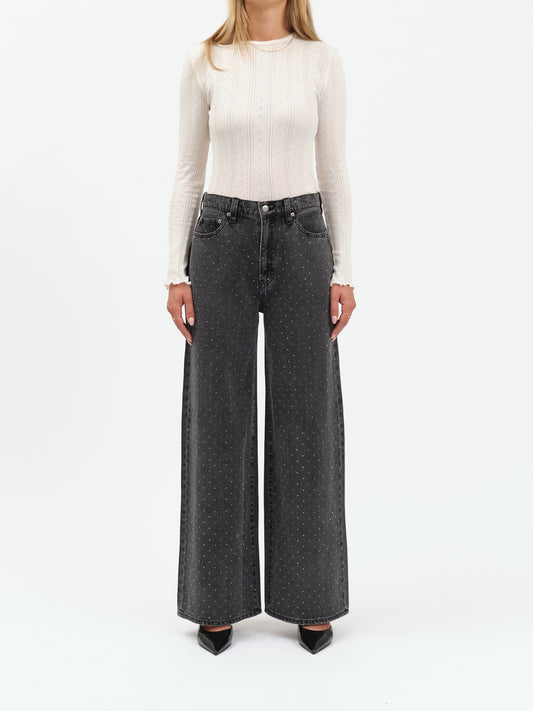 The Wanderer High Rise Wide Leg in Starlit Night