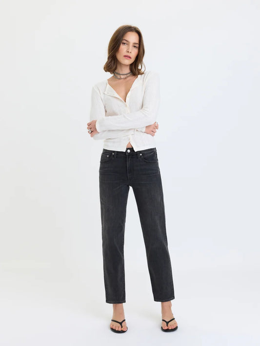 DAZE Rebel Ankle Mid Rise Ankle Slim Straight in Motion