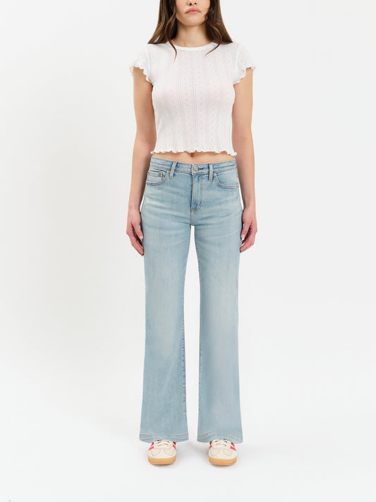 DAZE The Heartbreaker Mid Rise Flare in Hot Streak