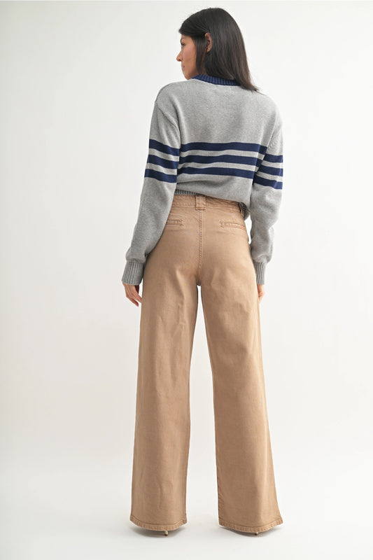 JBD Patch Pocket Wide Leg Flare