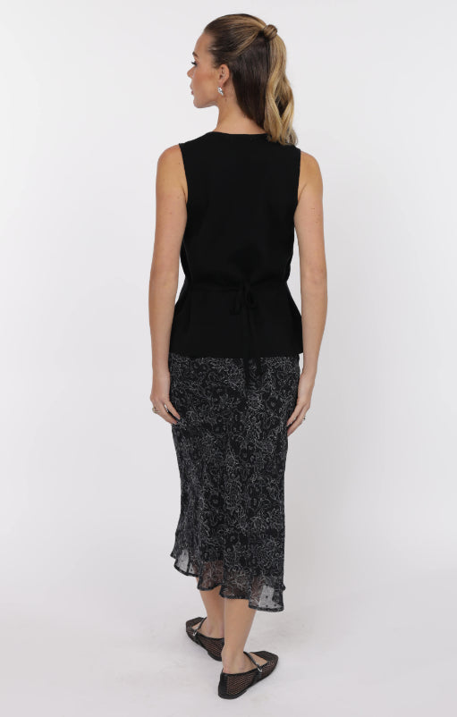 Myra Button Front Knit Vest