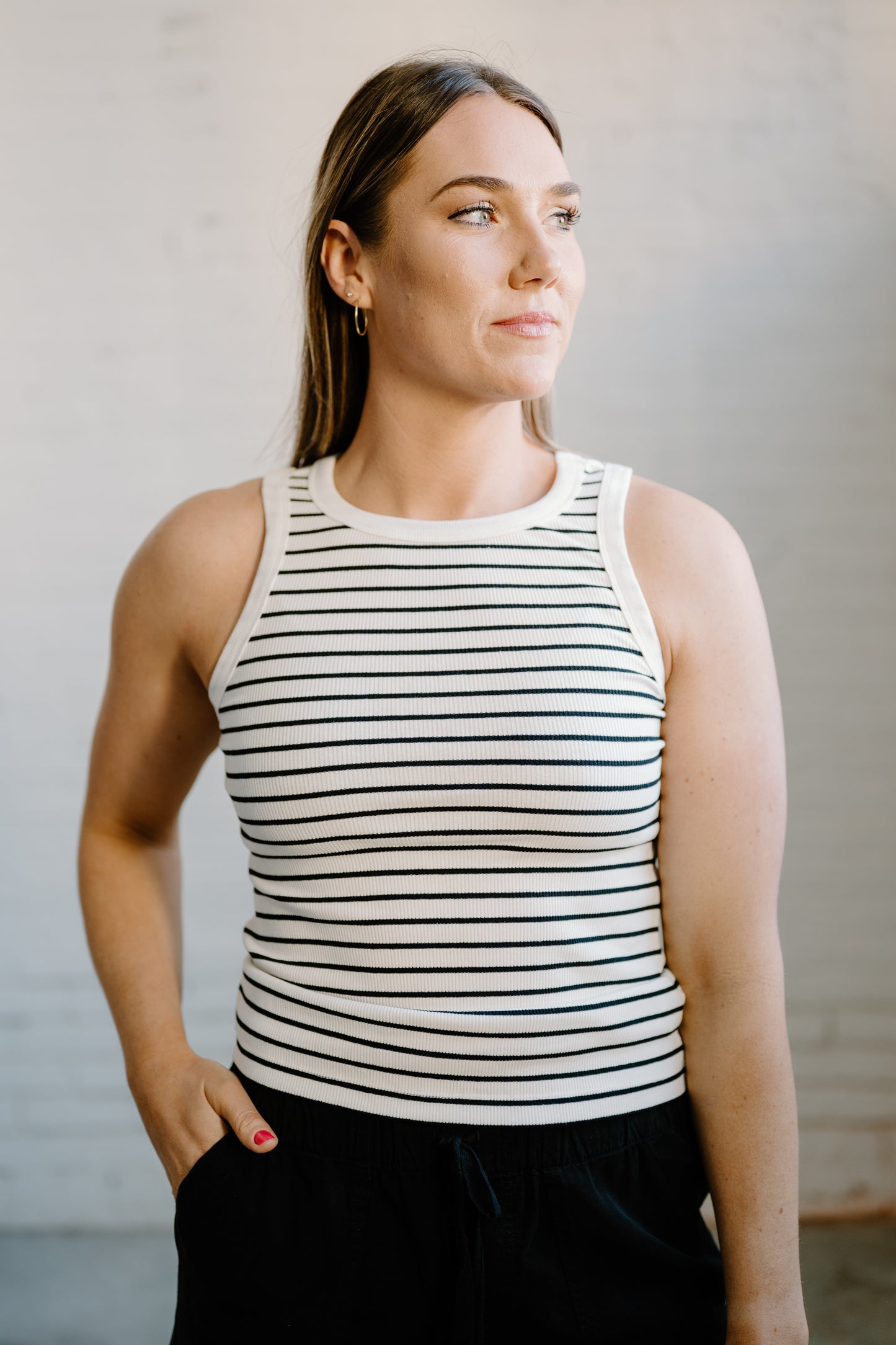 Deryl Stripe Tank