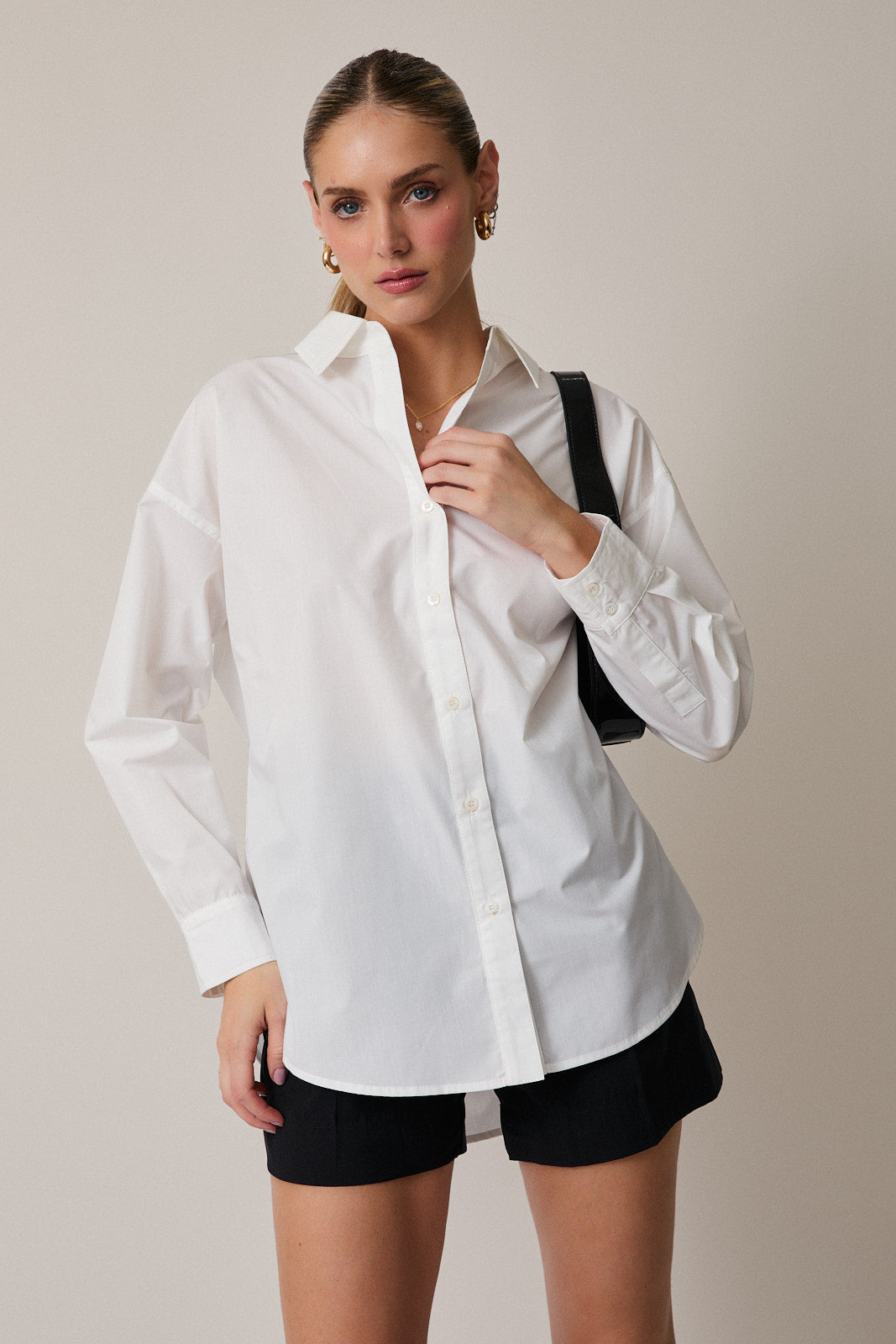 Fran White Button Up Shirt