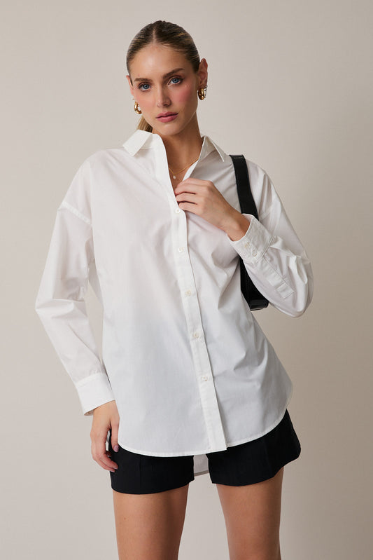 Fran White Button Up Shirt
