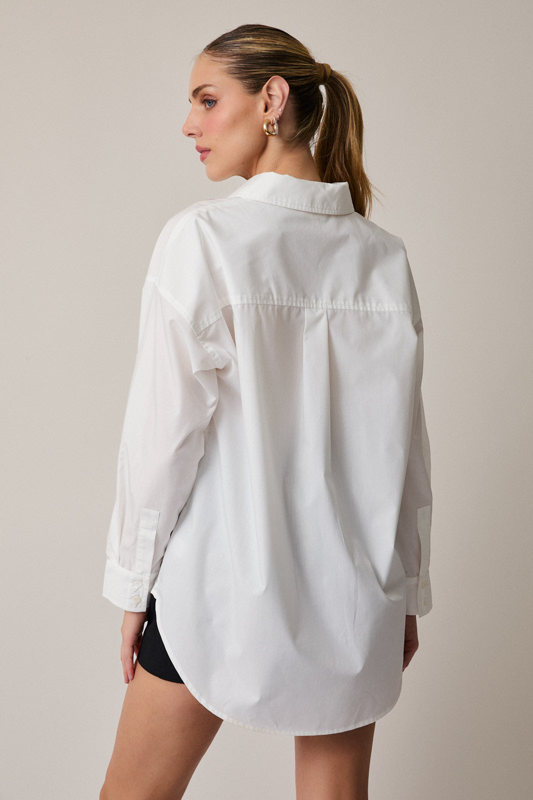 Fran White Button Up Shirt