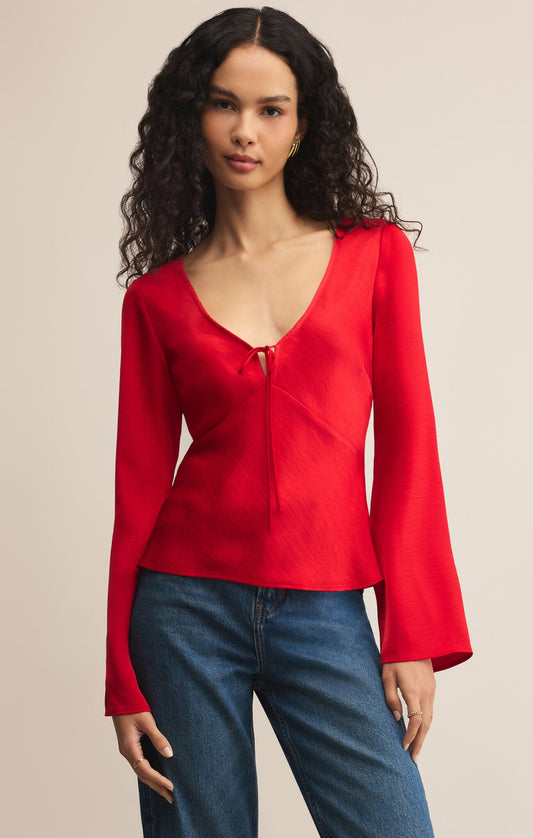 Z Supply Illara Tie Front Blouse