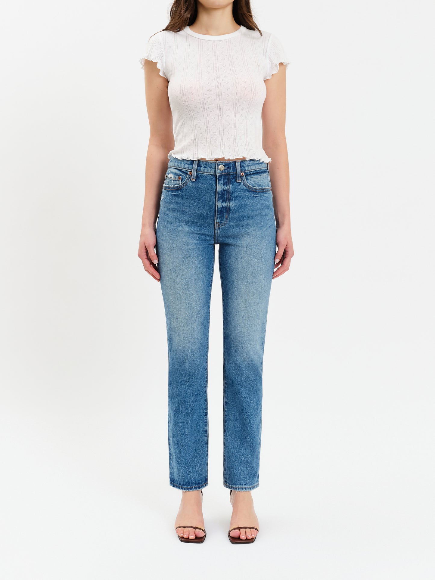 Daze Smarty Pants High Rise Slim Straight in Alter Ego