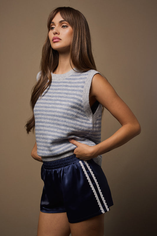 Sloane Striped Sweater Vest