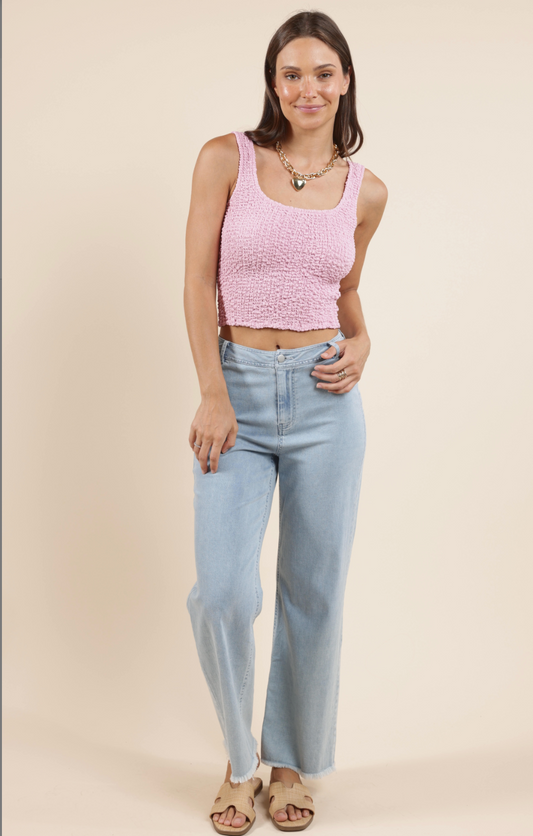 Sweet Wine Textured Knit Tank