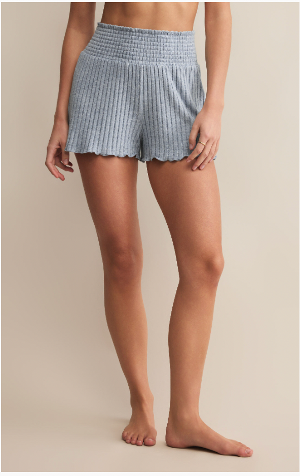 Dawn Smocked Ribbed Shorts