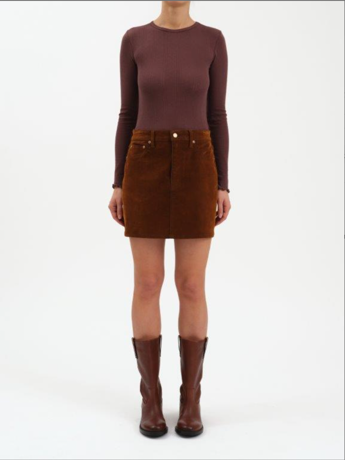 Stash Skirt in Cognac