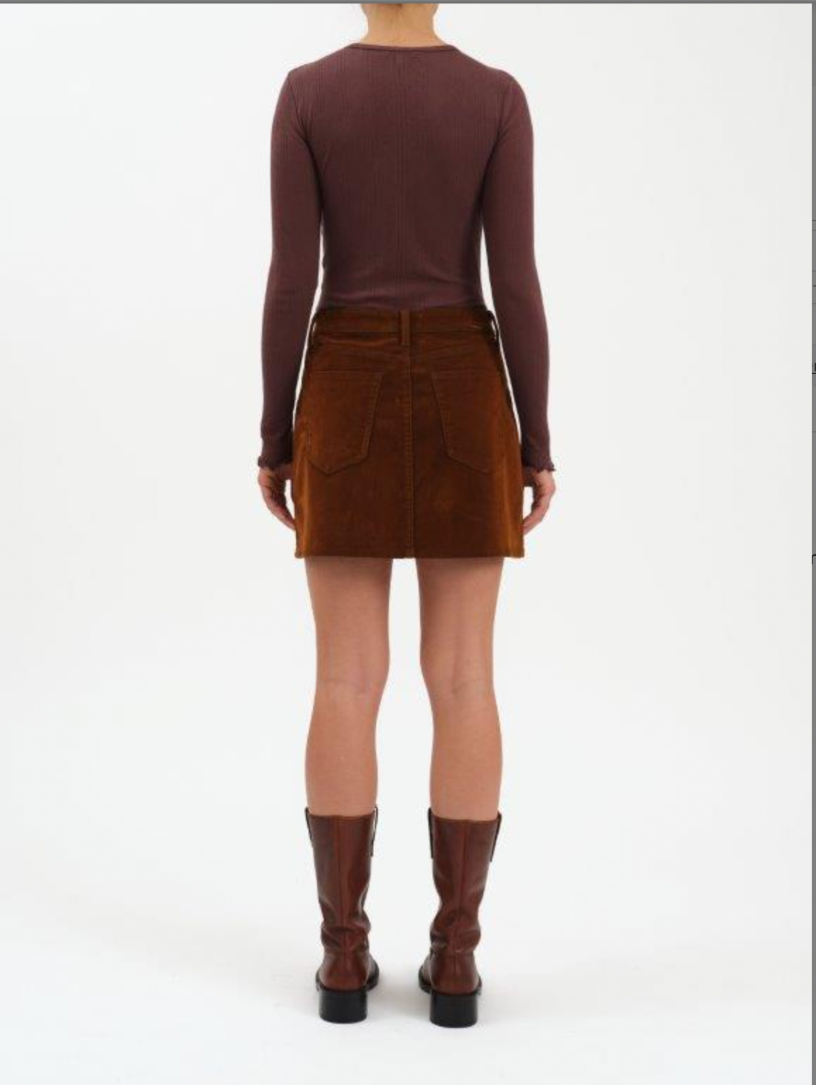 Stash Skirt in Cognac