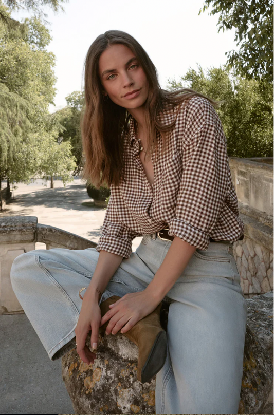 River Plaid Button UP