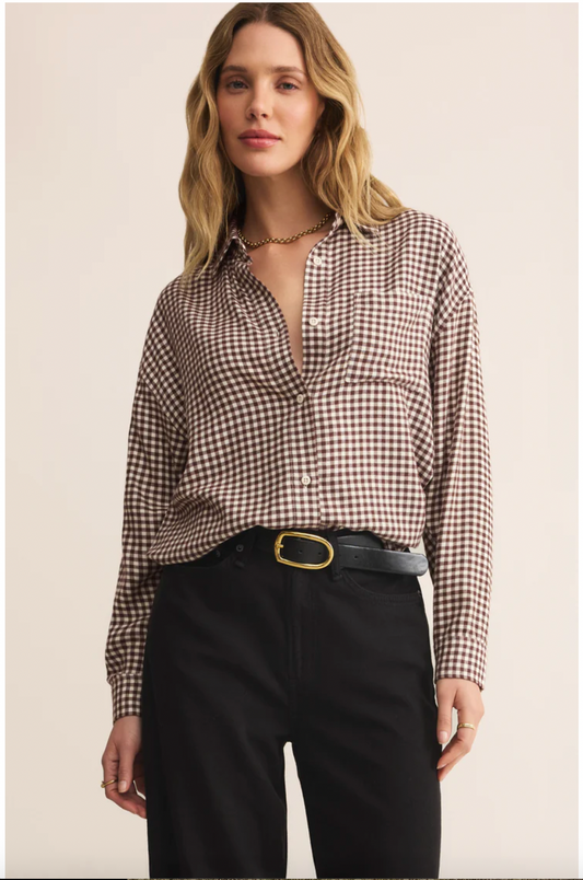 River Plaid Button UP