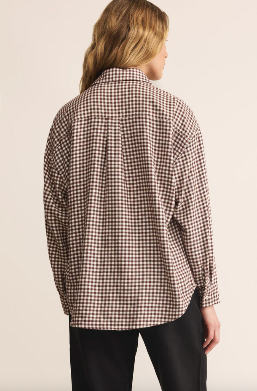 River Plaid Button UP
