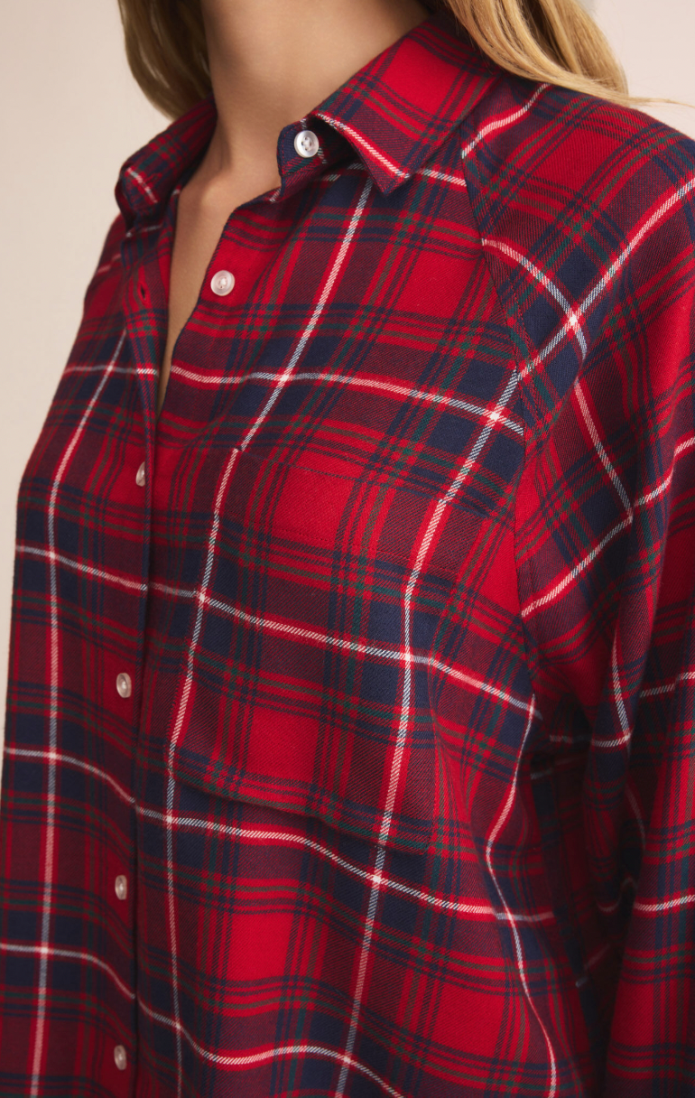 River Plaid Button Up