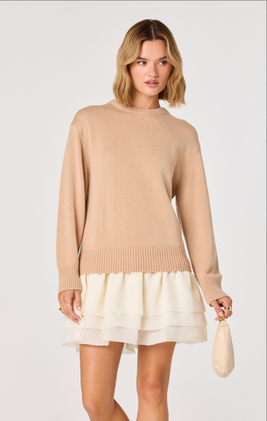 Kalyn Mixed Media Dress