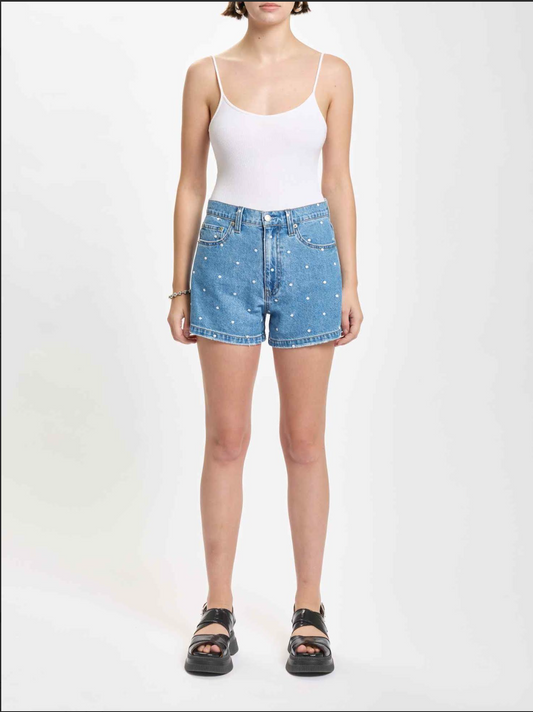 DAZE Knockout High Rise Short in Full Circle