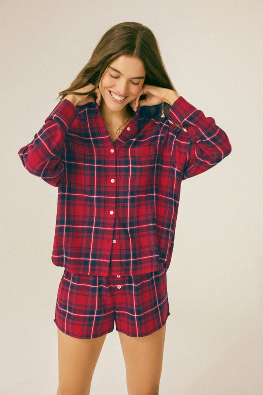 River Plaid Button Up