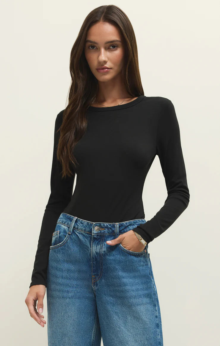 Z Supply Second Skin Crew Neck Long Sleeve