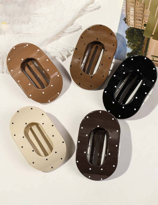 Polka Dots Hair Claw Clip