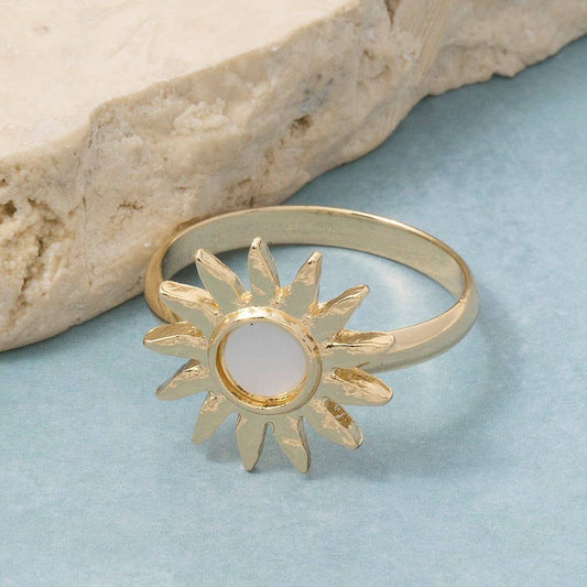 Golden Sunburst Ring