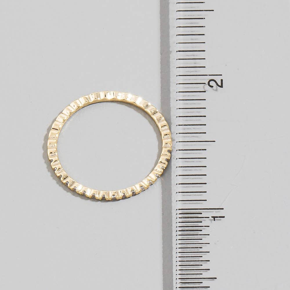 Dainty Sparkle Band Ring