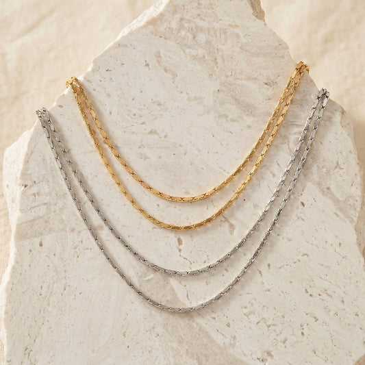 Dainty Layered Double Chain Necklace