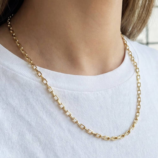 Cable Chain Link Necklace