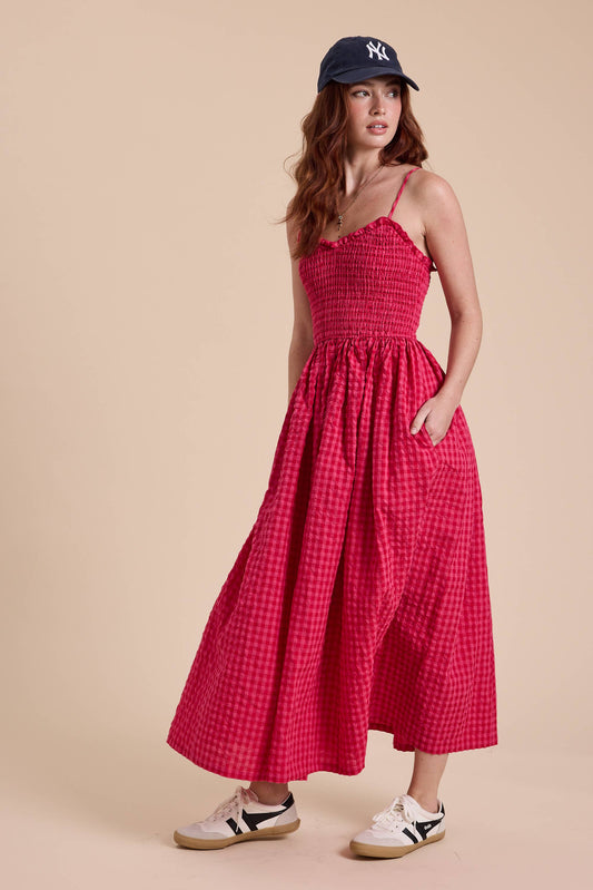 Sadie Jo Red Gingham Dress