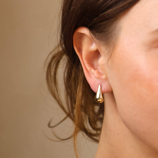 Teardrop Stud Earrings