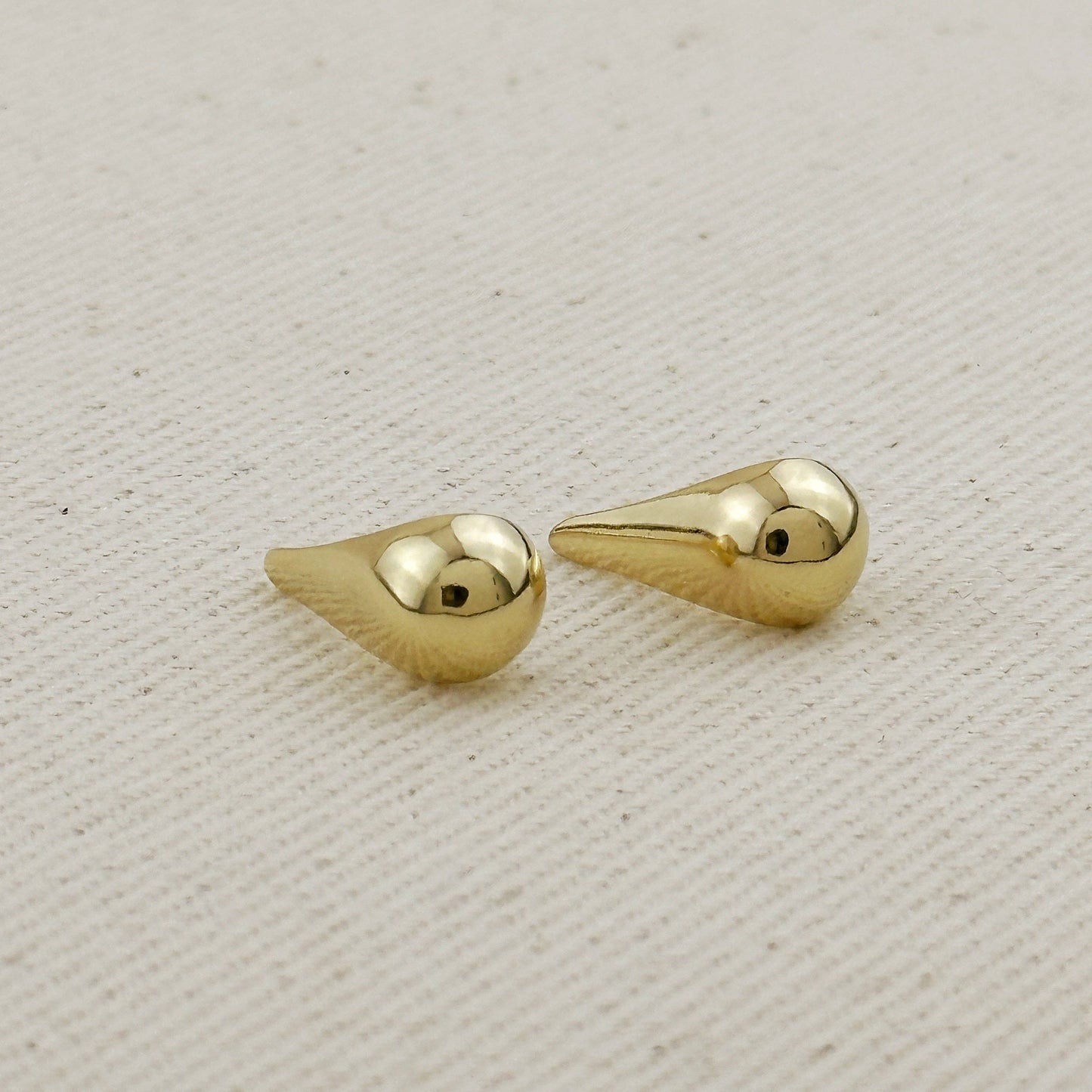 Teardrop Stud Earrings