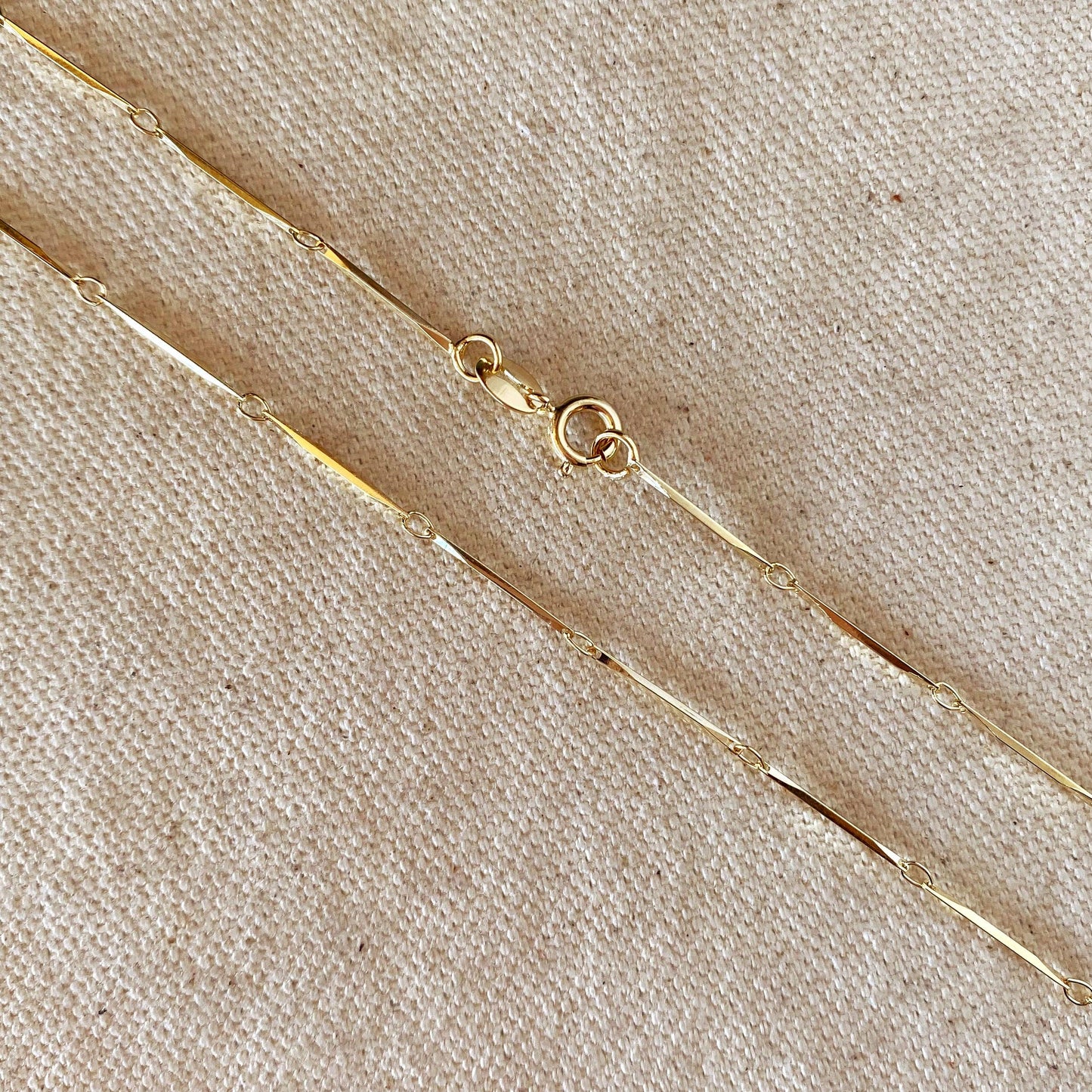 Diamond Cut Straw Chain