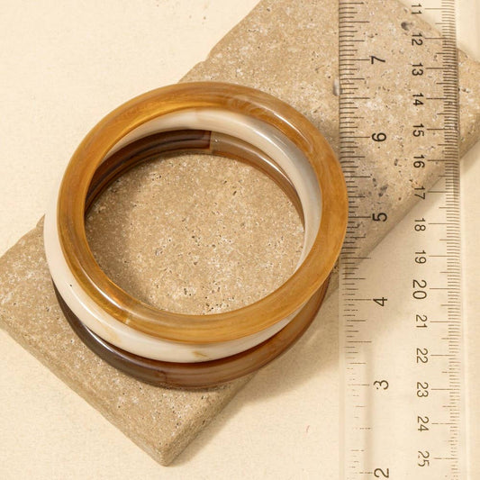 Amber Marble Resin Bangle