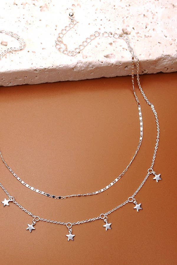 Starlight Layered Charm Necklace