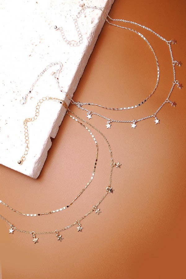 Starlight Layered Charm Necklace