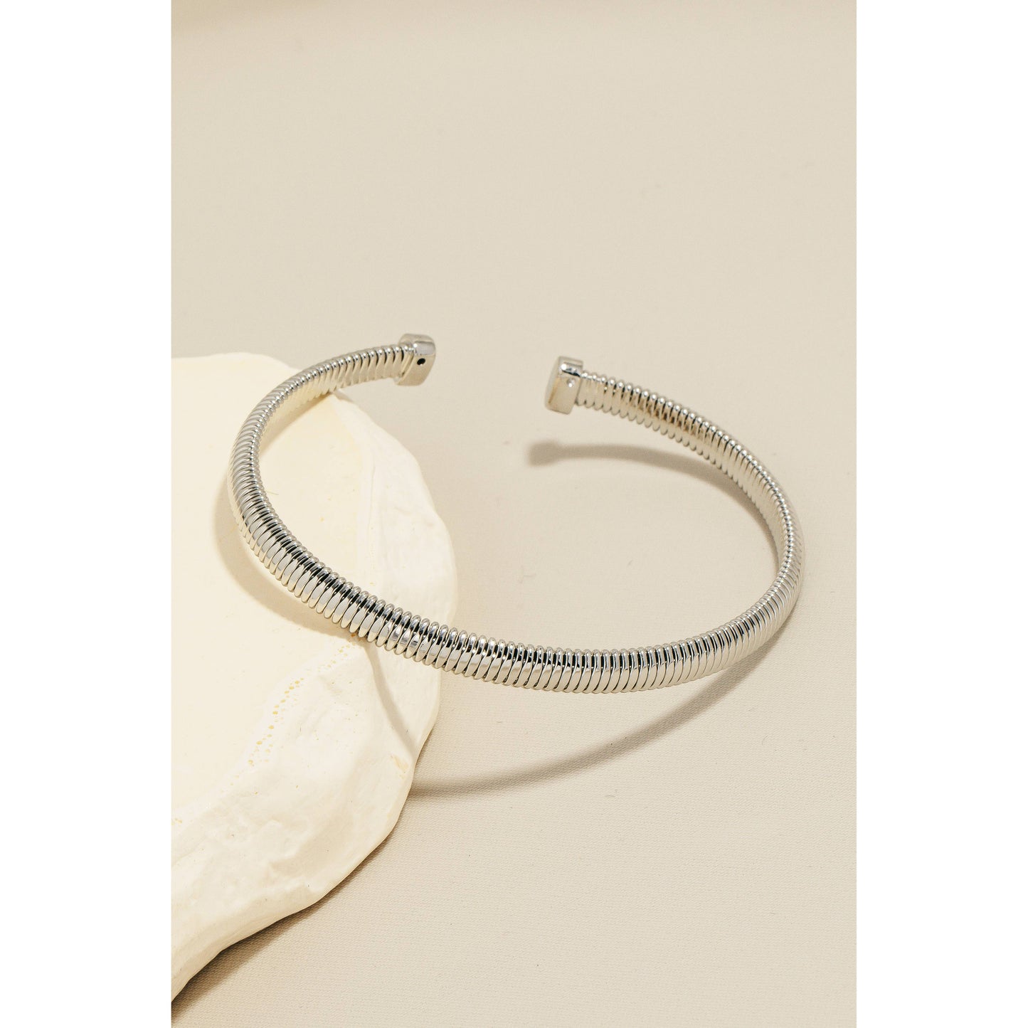 Solid Coiled Metallic Cuff