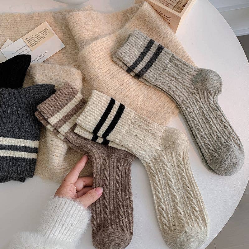 Fall Cable Knit Socks