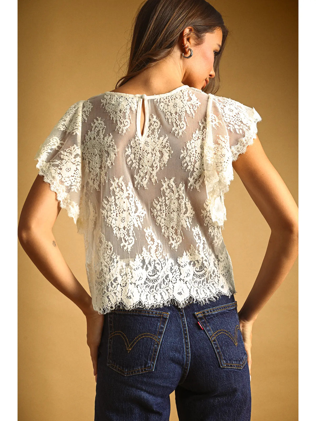 The Ivory Romance Top
